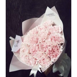 Букет из 25 розовых гвоздик 