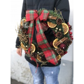 Венок с бантом 