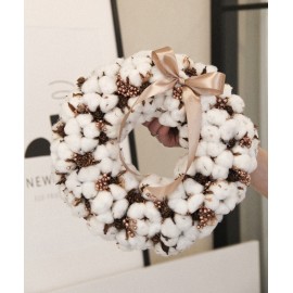 Венок из хлопка 