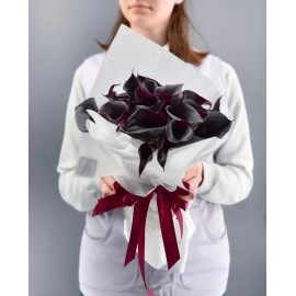 Черные каллы в крафте